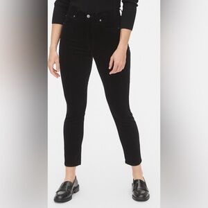 GAP Sz 18 High Waisted Canvass style Fabric Slight Sheen Skinny Ankle Jeans NEW